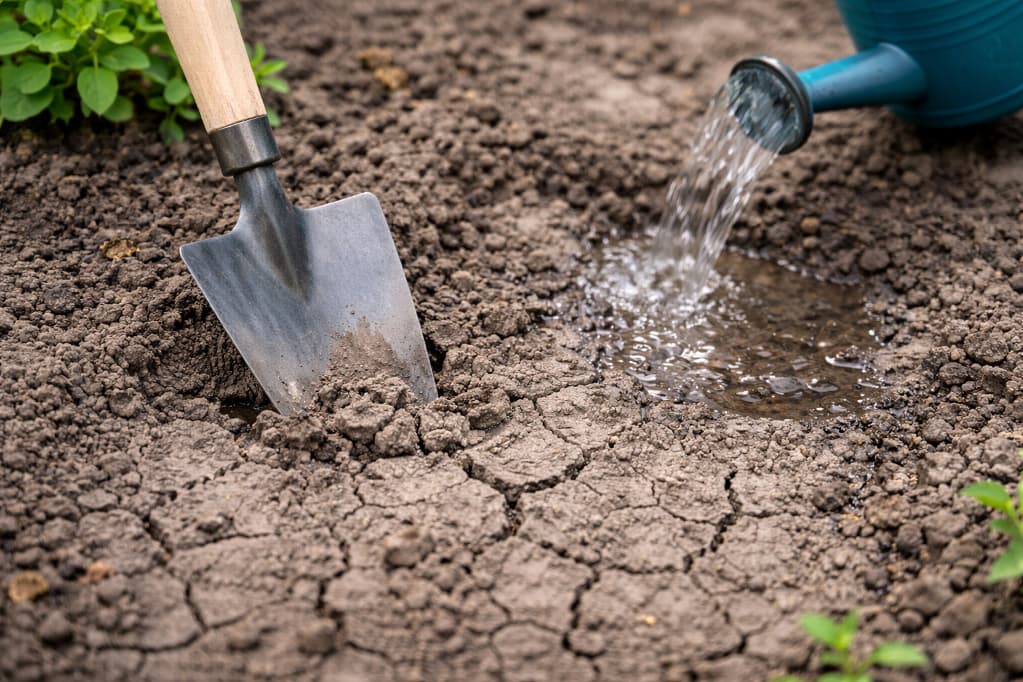 Dlaczego ziemia w ogrodzie robi się twarda jak beton mimo podlewania